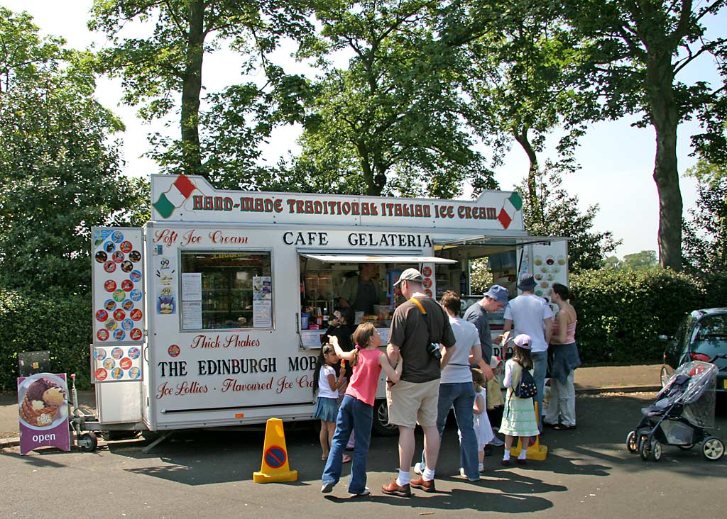 Ice Cream Van at the East Gate of Inverleith Park during 'Treefest Scotland', 2006