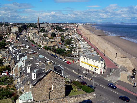 Photograph looking towards Portobello from Joppa - taken by Lee Kindness on 5 August 2005