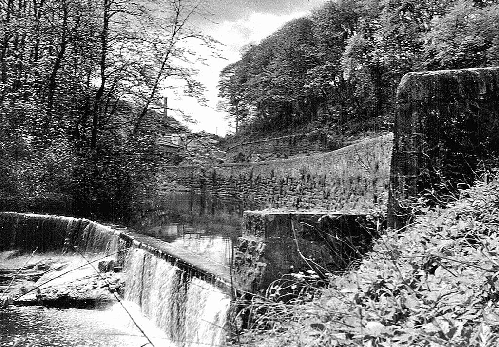 Water of Leith at the foot of Baberton Loan, Junipert Green - 1960