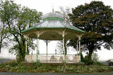 The restored bandstand in Peel Park, Kirkintilloch