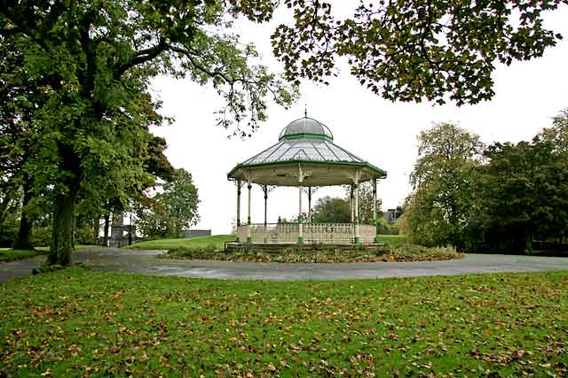 The restored bandstand in Peel Park, Kirkintilloch