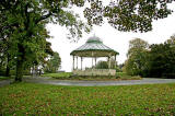 The restored bandstand in Peel Park, Kirkintilloch