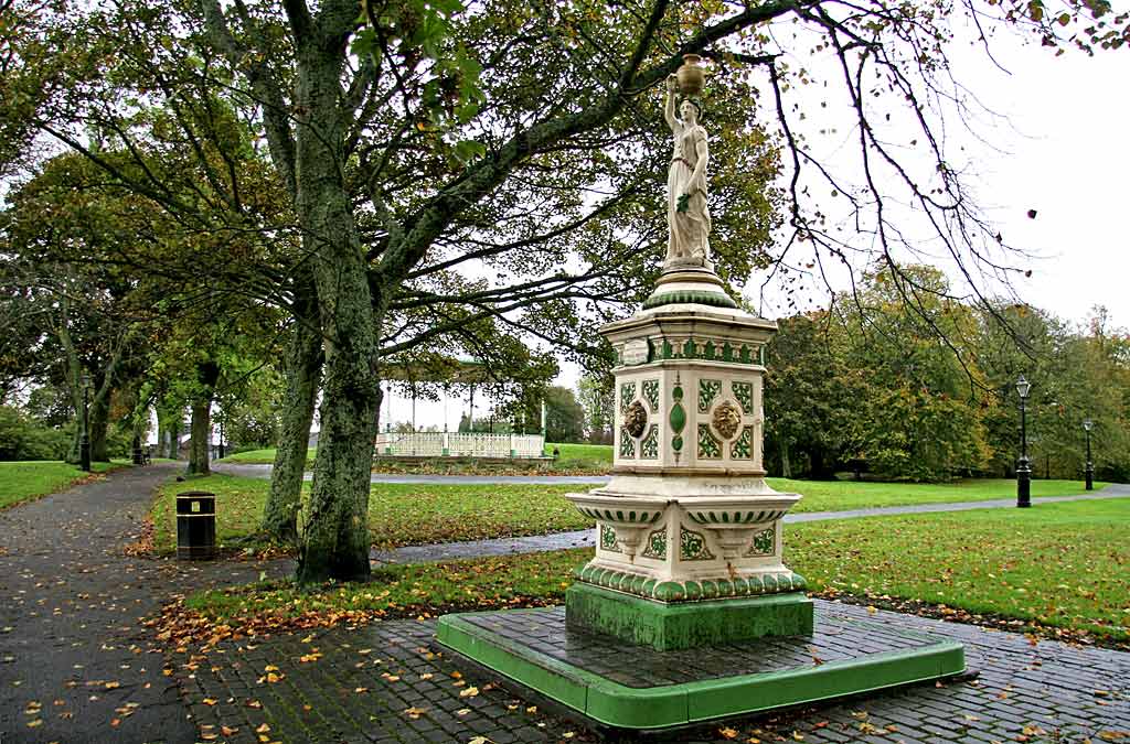 The restored bandstand in Peel Park, Kirkintilloch