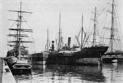 Leith Docks  -  A photograph from the Edinburgh Official Guide, 1923