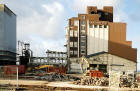 Caledonia Mill being demolished  -  Leith Western Harbour  -   November 2004