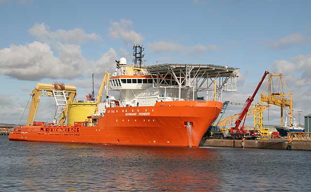 Normand Pioneer at Prince of Wales Dock, Leith  -  September 2005