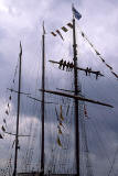 Leith Docks  -  Tall Ship Masts + Sailors