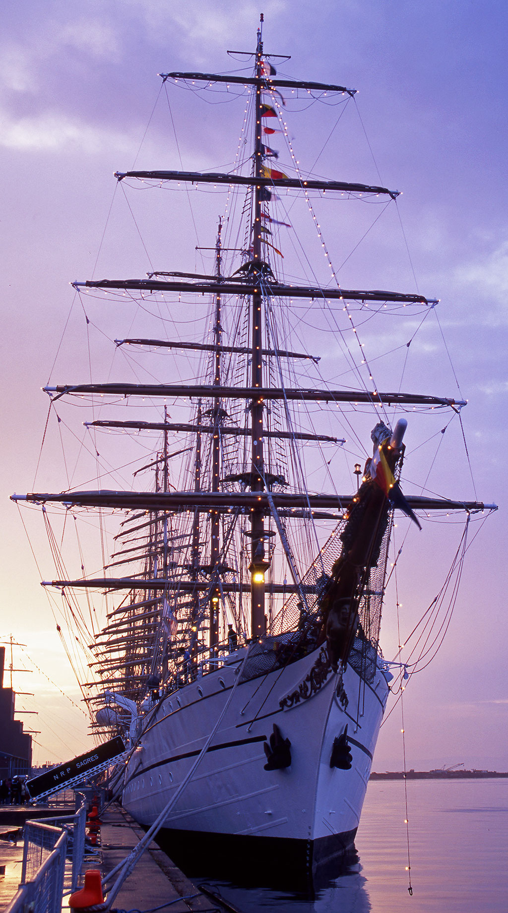 Leith Docks  -  Tall Ship, 'Sagres'