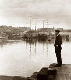 Three Training Ships at Leith Docks