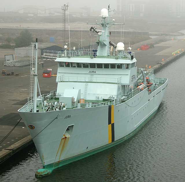 Scottish Fisheries Protection Vessel, Jura, at Leith Western Harbour