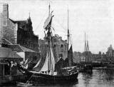 Sailing ship at Leith Harbour  -  Photograph in Edinburgh Official Guide, 1923