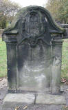 Gravestone in North Leith Graveyard  -  No name or date of death