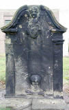 Gravestone in North Leith Graveyard  -  No name or date of death  -  back of gravestone