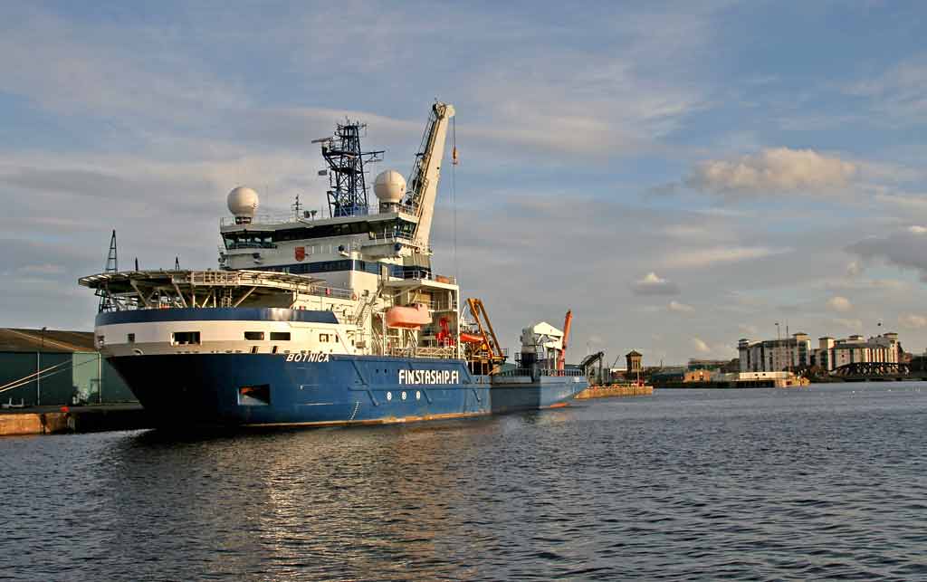 A ship, possibly Normand Pioneer, in Prince of Wales Dock, Leith  -  November 2005