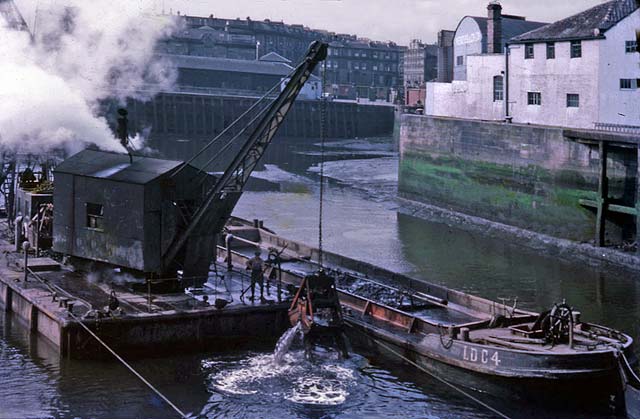 Leith - Dredging in the Water of Leith - 1950s