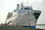 The cruise liner, Black Prince at Leith Western Harbour