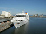 The cruise liner, Europa, at Leith Western Harbour