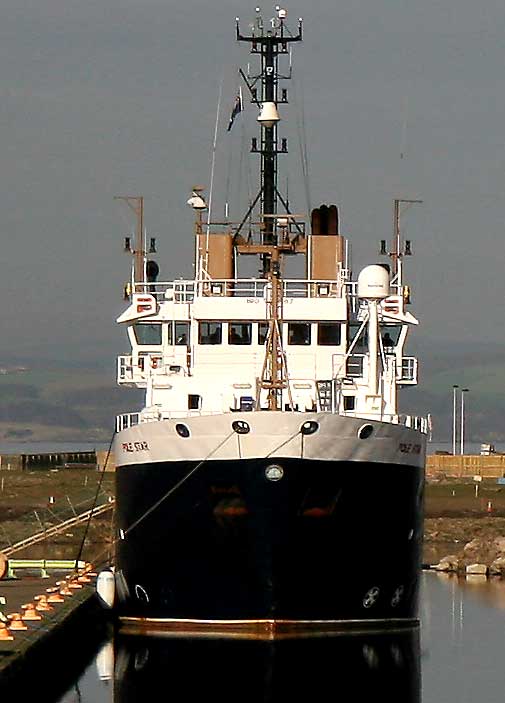 The Northern Lighthouse Ship 'Pole Star' at Leith Western Harbour - March 2007