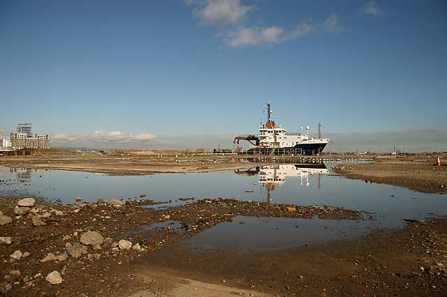 The Northern Lighthouse Ship 'Pole Star' at Leith Western Harbour - March 2007