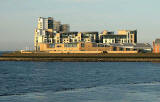View of Leith Western Harbour from Trinity Crescent  -  zoom-in