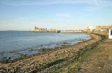 View of Leith Western Harbour from Trinity Crescent  -  zoom-out