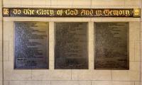 Merchiston Castle School  -  War Memorial (to the left of the entrance to the Hall)