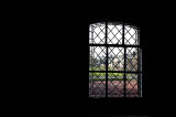 Merchiston Castle School  -  View of Gibson House through a window in the main school building