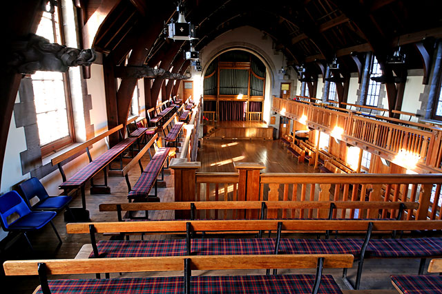 Merchiston Castle School  -  Hall and Organ  -  View from upper gallery
