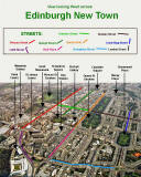 Aerial Photograph  -  Looking to the West across Edinburgh New Town  -  6 December 2003