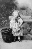 Photograph of a girl aged two, dressed in Newhaven Fishwives' Costume  -  American Studios