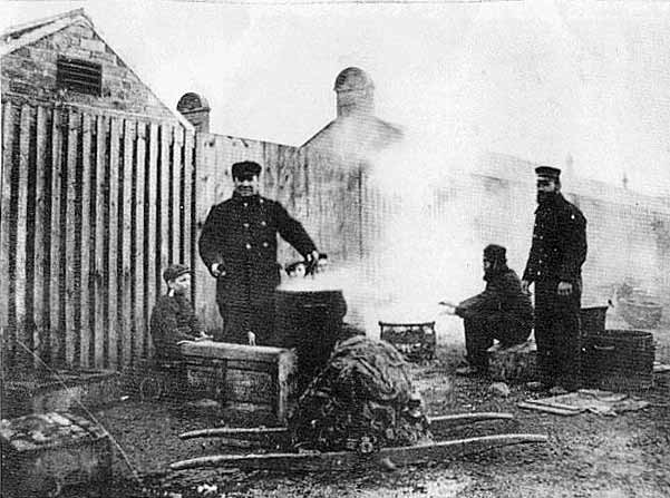 Robert Hume, Newhaven Pilot and his steam pilot boat, c.1875