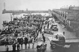 Boats, Lorries and Fishmarket at Newhaven Harbour