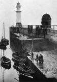 Newhaven Harbour and Lighthouse  -  1920s