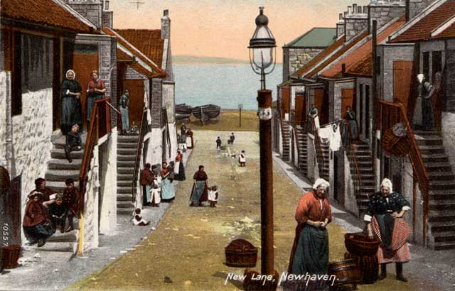 Newhaven, New Lane  -  Post card   -  Hartmann  -  enlarged