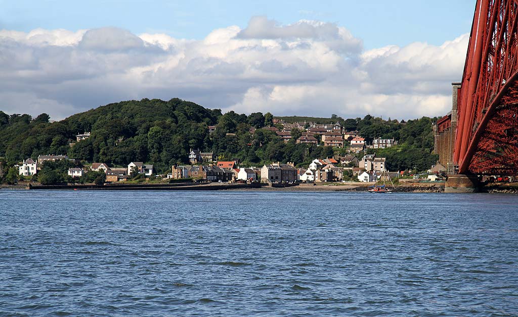 North Queensferry and the Forth Bridge  -  from Firth of Forth