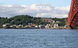 North Queensferry and the Forth Bridge  -  from Firth of Forth