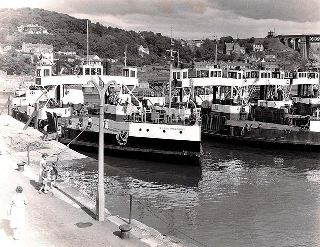 A ferry  -  probably 'Mary Queen of Scots'  -   at South Queensferry