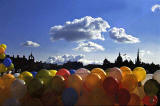 Edinburgh Old Town and Balloons  -  1986