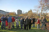 Oxgangs  -  The day of the demolition of high-rise flats, Allermuir Court and Caerketton Court