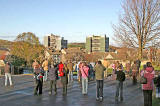 Oxgangs  -  The day of the demolition of high-rise flats, Allermuir Court and Caerketton Court