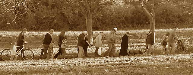 Oxgangs  -  The day of the demolition of high-rise flats, Allermuir Court and Caerketton Court