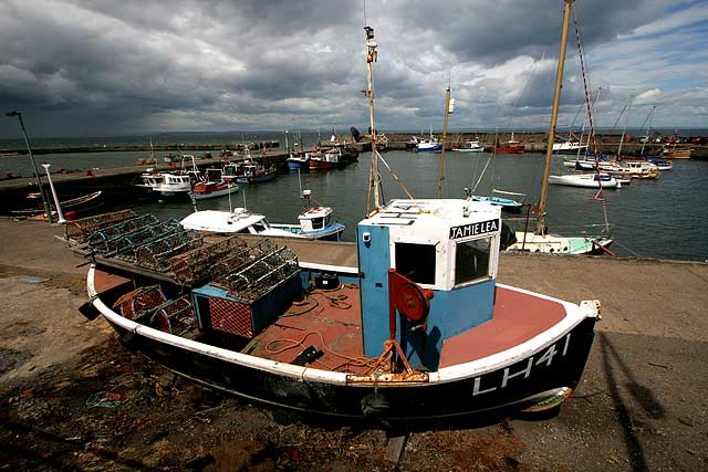 Stormy sky over Port Seton Harbour  -  Crystal Sea