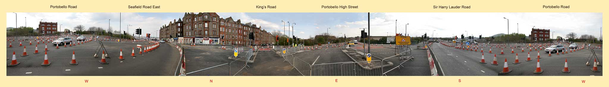 Portobello Roundabout - Panorama