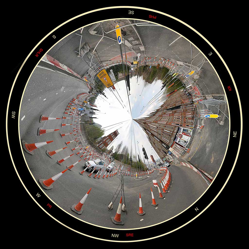 Portobello Roundabout - Panorama  -  April 2009