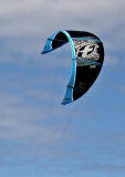 Surfing with kites on the Firth of Forth at Portobello  -  June 2009