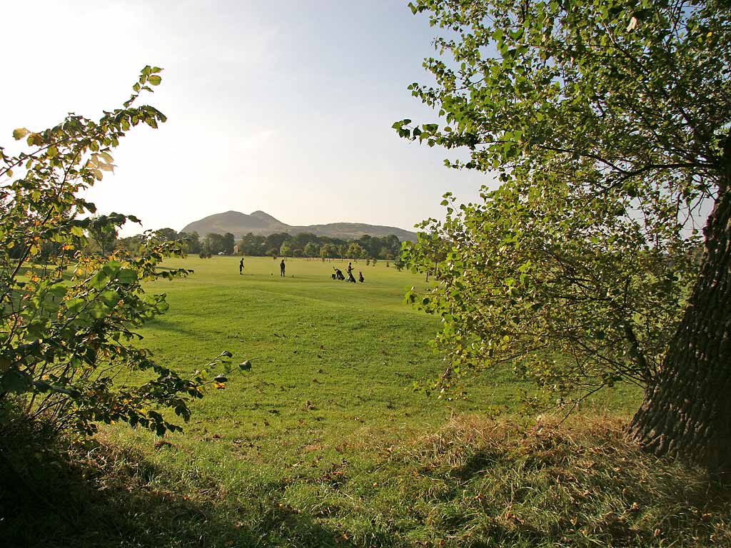 Portobello Golf Course with Arthur's Seat in the background October 2007