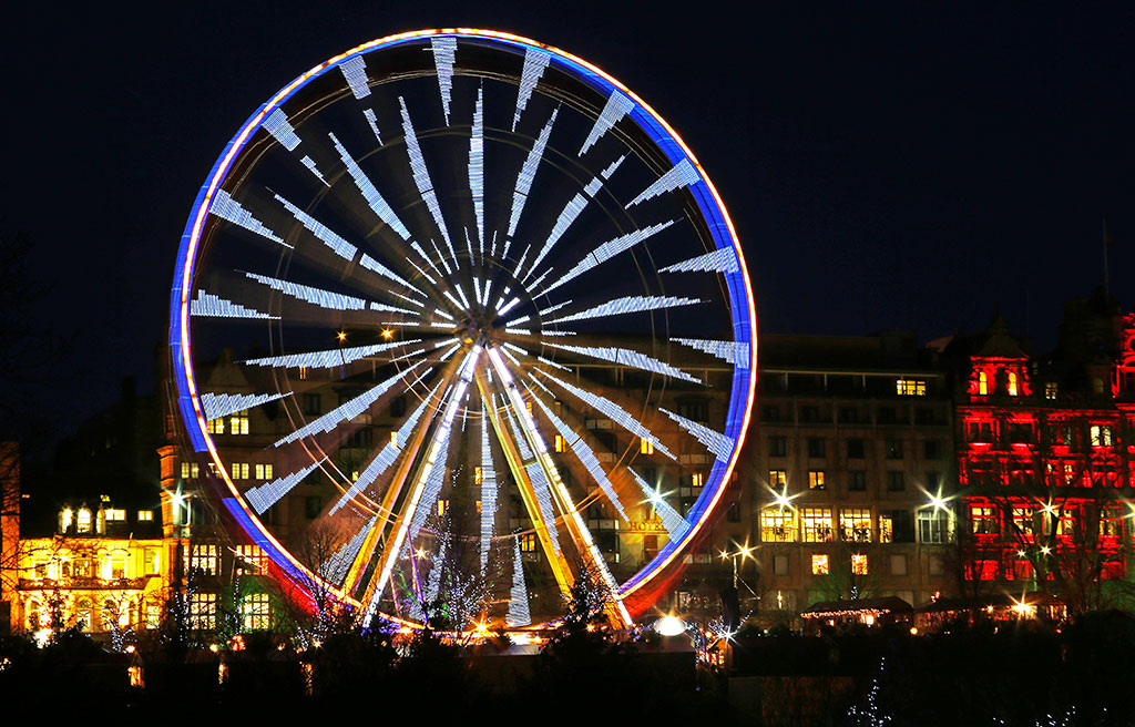Edinburgh Wheel, East Princes Street Gardens  -  Photo taken December 2013
