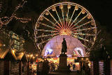 The torchlight Procession to mark the start of Edinburgh's New Year Celebrations passed the Edinburgh Wheel in East Princes Street Gardens   -  29 December 2005