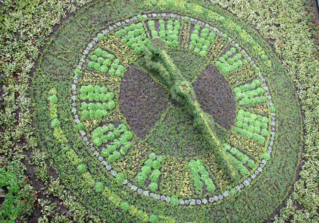 The Winter Floral Clock  in Princes Street Gardens  -  January 8, 2007