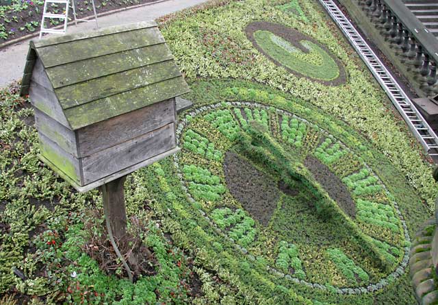 The Winter Floral Clock  in Princes Street Gardens  -  January 8, 2007